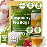 Lavendium, Premium Raspberry Leaf Tea Bags, 100% Natural & Pure, Loose Leaf Raspberry Herbal Tea, No Sugar, No Caffeine, No Gluten, Vegan