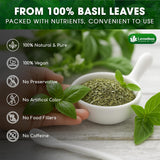 Lavendium, Premium 8oz Dried Basil – 100% Pure, Non-GMO, Gluten-Free, Vegan – Aromatic Culinary Herb for Cooking, Garnish, and Seasoning – No Additives or Preservatives – Resealable Bag