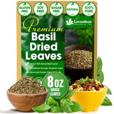 Lavendium, Premium 8oz Dried Basil – 100% Pure, Non-GMO, Gluten-Free, Vegan – Aromatic Culinary Herb for Cooking, Garnish, and Seasoning – No Additives or Preservatives – Resealable Bag