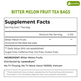 Lavendium, Premium Bitter Melon Fruit Tea Bags, 100% Natural and Pure, Hand-made, Made With Natural Materials-Corn Fiber Tea Bag, Sugar Free, Caffeine Free, Gluten Free, Vegan