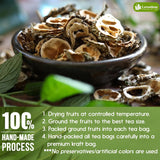 Lavendium, Premium Bitter Melon Fruit Tea Bags, 100% Natural and Pure, Hand-made, Made With Natural Materials-Corn Fiber Tea Bag, Sugar Free, Caffeine Free, Gluten Free, Vegan
