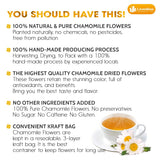 Lavendium, Premium Dried Chamomile Flowers – Whole Chamomile Flower, Premium Quality, 100% Natural & Pure, Naturally Caffeine-Free, No Additives or Preservatives, Plant-Based & Vegan
