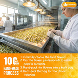 Lavendium, Premium Dried Chamomile Flowers – Whole Chamomile Flower, Premium Quality, 100% Natural & Pure, Naturally Caffeine-Free, No Additives or Preservatives, Plant-Based & Vegan