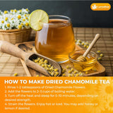 Lavendium, Premium Dried Chamomile Flowers – Whole Chamomile Flower, Premium Quality, 100% Natural & Pure, Naturally Caffeine-Free, No Additives or Preservatives, Plant-Based & Vegan