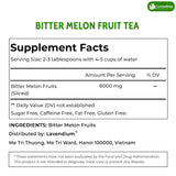 Lavendium, Premium 6oz Dehydrated Bitter Melon Slices, 100% Natural & Pure, No Additives or Preservatives, Non-GMO, Plant-Based & Vegan, Perfect for Tea & Cooking