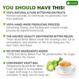 Lavendium, Premium 6oz Dehydrated Bitter Melon Slices, 100% Natural & Pure, No Additives or Preservatives, Non-GMO, Plant-Based & Vegan, Perfect for Tea & Cooking
