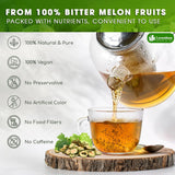 Lavendium, Premium 6oz Dehydrated Bitter Melon Slices, 100% Natural & Pure, No Additives or Preservatives, Non-GMO, Plant-Based & Vegan, Perfect for Tea & Cooking