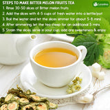 Lavendium, Premium 6oz Dehydrated Bitter Melon Slices, 100% Natural & Pure, No Additives or Preservatives, Non-GMO, Plant-Based & Vegan, Perfect for Tea & Cooking