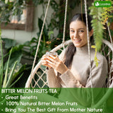 Lavendium, Premium 6oz Dehydrated Bitter Melon Slices, 100% Natural & Pure, No Additives or Preservatives, Non-GMO, Plant-Based & Vegan, Perfect for Tea & Cooking
