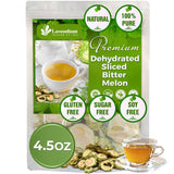 Lavendium, Premium 6oz Dehydrated Bitter Melon Slices, 100% Natural & Pure, No Additives or Preservatives, Non-GMO, Plant-Based & Vegan, Perfect for Tea & Cooking