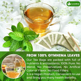 Lavendium, Premium Gymnema Leaf Tea Bags, 100% Natural & Pure from Gymnema Leaves, Gymnema Tea Bags for Diabetics - COLD-DRIED for Maximum Freshness and Nutrient Retention, No Sugar, Vegan