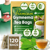 Lavendium, Premium Gymnema Leaf Tea Bags, 100% Natural & Pure from Gymnema Leaves, Gymnema Tea Bags for Diabetics - COLD-DRIED for Maximum Freshness and Nutrient Retention, No Sugar, Vegan