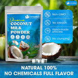 Lavendium, Coconut Milk Powder, 100% Natural, Unsweetened, Perfect for Cake, Coffee, Tea, Creamer Alternative, No Additives, No Gluten, Vegetarian