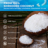 Lavendium, Unsweetened Fine Shredded Coconut, Macaroon Cut, 100% Natural & Pure Coconut Flakes, No Additives, No Preservatives, Perfect for Macaroons, Cakes, Cookies & Granola