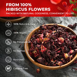 Lavendium, Dried Hibiscus Flowers, 100% Natural & Pure Hibiscus Roselle, No Additives or Preservatives, Non-GMO, Plant-Based & Vegan, Perfect for Tea, Beverages & Herbal Infusions