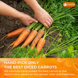Lavendium, Dried Diced Carrots, 100% Natural & Pure Dehydrated Carrots, No Additives or Preservatives, Non-GMO, Gluten-Free, Plant-Based & Vegan, Perfect for Soups, Cooking & Meal Prep