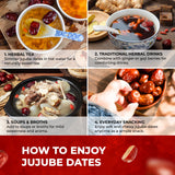 Lavendium, Dried Jujube Dates, 100% Natural & Pure Red Dates, No Additives or Preservatives, Non-GMO, Gluten-Free, Plant-Based & Vegan, Perfect for Snacking, Tea & Cooking