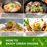 Lavendium, Dried Chopped Green Onions, 100% Natural & Pure Scallion Flakes, Non-GMO, No Preservatives, Gluten-Free, Plant-Based & Vegan, Perfect for Cooking, Salads & Garnish