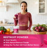 Lavendium Beetroot Powder 8oz – 100% Pure Red Beet Root, Finely Ground, Non-GMO, No Additives or Preservatives, Plant-Based & Vegan, Natural Food Coloring