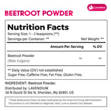 Lavendium Beetroot Powder 8oz – 100% Pure Red Beet Root, Finely Ground, Non-GMO, No Additives or Preservatives, Plant-Based & Vegan, Natural Food Coloring
