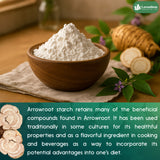 Lavendium, Premium Arrowroot Starch Powder – Resealable Bag, Gluten-Free, Non-GMO, Premium Plant-Based Thickener for Cooking, Baking & Frying, No Sugar, No Caffeine, Vegan