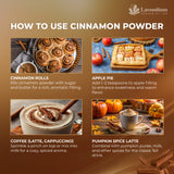 Lavendium, Premium 20oz (1.25 lbs) Cinnamon Powder, 100% Natural & Pure Ground Cinnamon Bark, No Additives or Preservatives, Non-GMO, Gluten-Free, Plant-Based & Vegan, Perfect for Baking, Cooking & Beverages