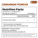Lavendium, Premium 20oz (1.25 lbs) Cinnamon Powder, 100% Natural & Pure Ground Cinnamon Bark, No Additives or Preservatives, Non-GMO, Gluten-Free, Plant-Based & Vegan, Perfect for Baking, Cooking & Beverages