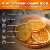 Lavendium, Premium Dried Orange Slices, 100% Natural & Pure, No Additives or Preservatives, Non-GMO, Plant-Based & Vegan, Perfect for Tea, Cocktails, Baking, Holiday Decorations & Crafts