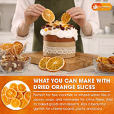 Lavendium, Premium Dried Orange Slices, 100% Natural & Pure, No Additives or Preservatives, Non-GMO, Plant-Based & Vegan, Perfect for Tea, Cocktails, Baking, Holiday Decorations & Crafts