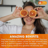 Lavendium, Premium Dried Orange Slices, 100% Natural & Pure, No Additives or Preservatives, Non-GMO, Plant-Based & Vegan, Perfect for Tea, Cocktails, Baking, Holiday Decorations & Crafts