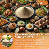 Lavendium, Premium 25oz Onion Powder, 100% Natural and Pure from Onion, Rich Flavor, Perfect for Cooking & Seasoning, No Additives, No Gluten, No Sugar, Vegan