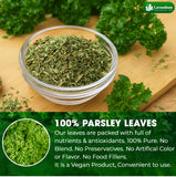 Lavendium, 4 oz Premium Dried Parsley Leaves – 100% Pure, Non-GMO, Gluten-Free, Vegan – Aromatic Culinary Herb for Cooking, Garnish, and Seasoning – No Additives or Preservatives – Resealable Bag