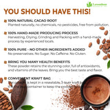 Lavendium, Premium Cacao Powder, 100% Natural & Pure, Unsweetened, Rich Chocolate Flavor, Perfect for Baking & Smoothies No Additives, No Gluten, Vegan