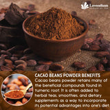 Lavendium, Premium Cacao Powder, 100% Natural & Pure, Unsweetened, Rich Chocolate Flavor, Perfect for Baking & Smoothies No Additives, No Gluten, Vegan