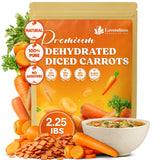 Lavendium, Dried Diced Carrots, 100% Natural & Pure Dehydrated Carrots, No Additives or Preservatives, Non-GMO, Gluten-Free, Plant-Based & Vegan, Perfect for Soups, Cooking & Meal Prep