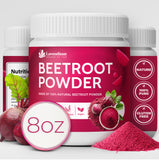 Lavendium Beetroot Powder 8oz – 100% Pure Red Beet Root, Finely Ground, Non-GMO, No Additives or Preservatives, Plant-Based & Vegan, Natural Food Coloring