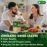 Lavendium, Premium 8 oz Dried Oregano Leaves – 100% Pure, Non-GMO, Gluten-Free, Vegan – Aromatic Herb for Cooking, Seasoning, Sauces, and Pizza – No Additives – Resealable Bag