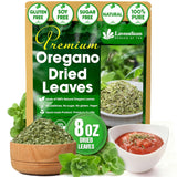 Lavendium, Premium 8 oz Dried Oregano Leaves – 100% Pure, Non-GMO, Gluten-Free, Vegan – Aromatic Herb for Cooking, Seasoning, Sauces, and Pizza – No Additives – Resealable Bag