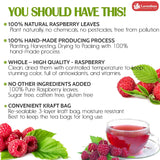 Lavendium, Premium Raspberry Leaf Tea Bags, 100% Natural & Pure, Loose Leaf Raspberry Herbal Tea, No Sugar, No Caffeine, No Gluten, Vegan