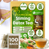 Lavendium, Premium SIimming Detox Tea Bags, Caffeine Free, Herbal Tea with Chamomile, Hibiscus Tea & Ginger Root for Colon Cleanse – Natural Citrus & Cinnamon Herbal Tea for Digestive Health