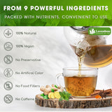 Lavendium, Premium SIimming Detox Tea Bags, Caffeine Free, Herbal Tea with Chamomile, Hibiscus Tea & Ginger Root for Colon Cleanse – Natural Citrus & Cinnamon Herbal Tea for Digestive Health